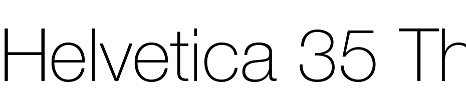 Helvetica 35 Thin cкачати шрифт безкоштовно